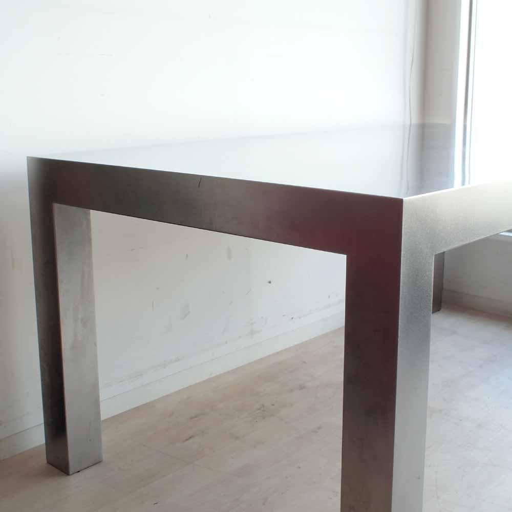 美品 トーヨーキッチンスタイル 銀嶺ステンレス ダイニングテーブルZR24173