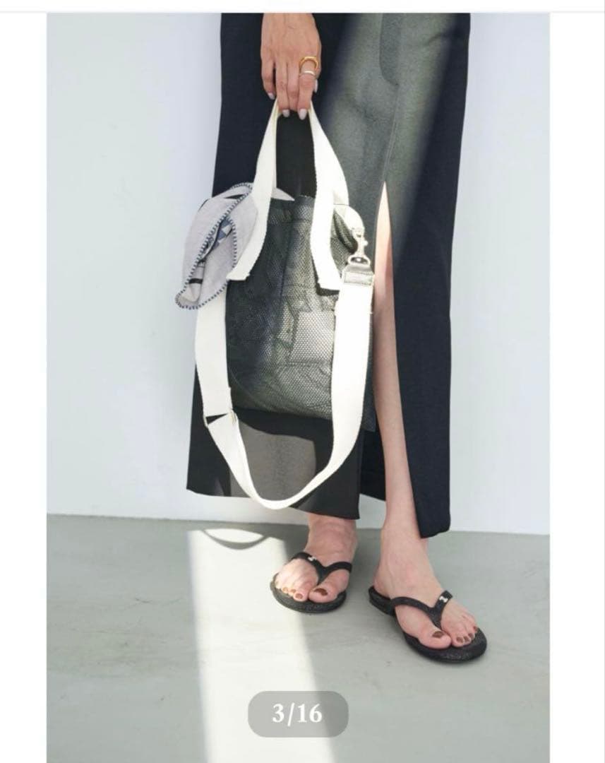 【新品未使用】Meravel ミーラベル ロングスカート 黒　高橋志津奈