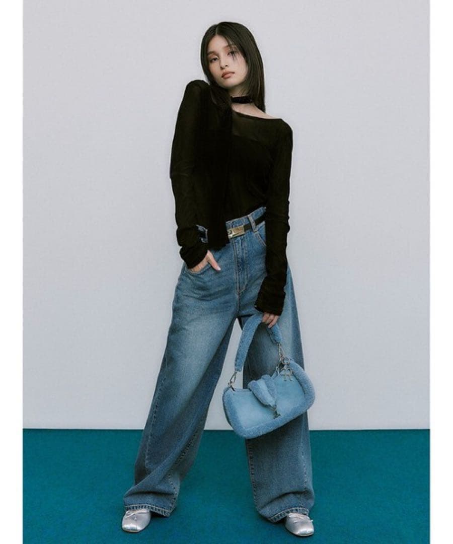 FRAY.ID ハイウエストワイドデニムパンツ 新品未使用