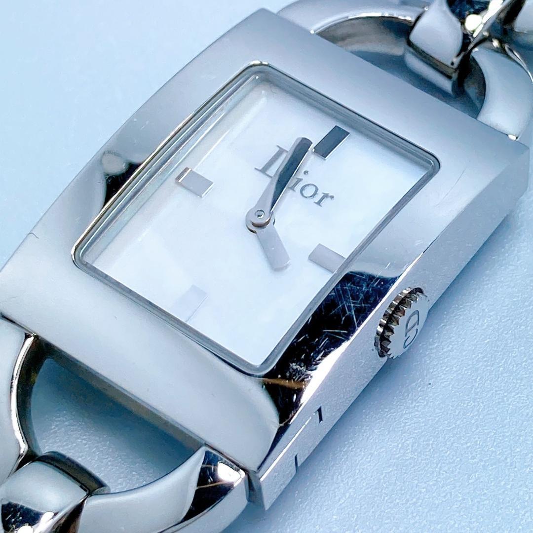 528 クリスチャンディオール　マリス　スクエア　D78-109 シェル　腕時計