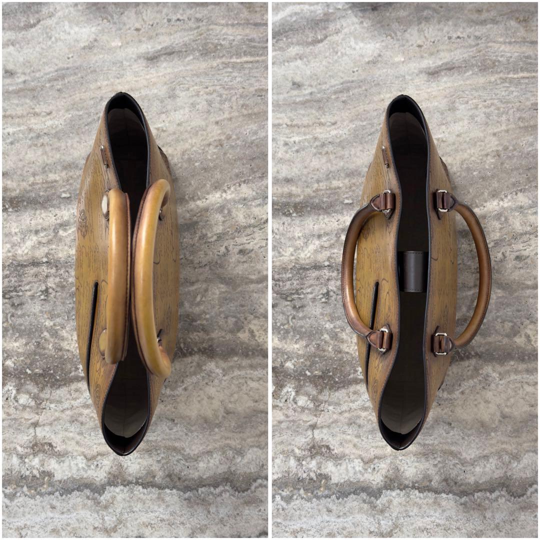 限定 定価49万円 ベルルッティ トゥジュールミニ スクリットレザートートバッグ