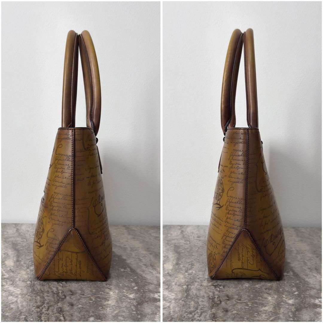 限定 定価49万円 ベルルッティ トゥジュールミニ スクリットレザートートバッグ