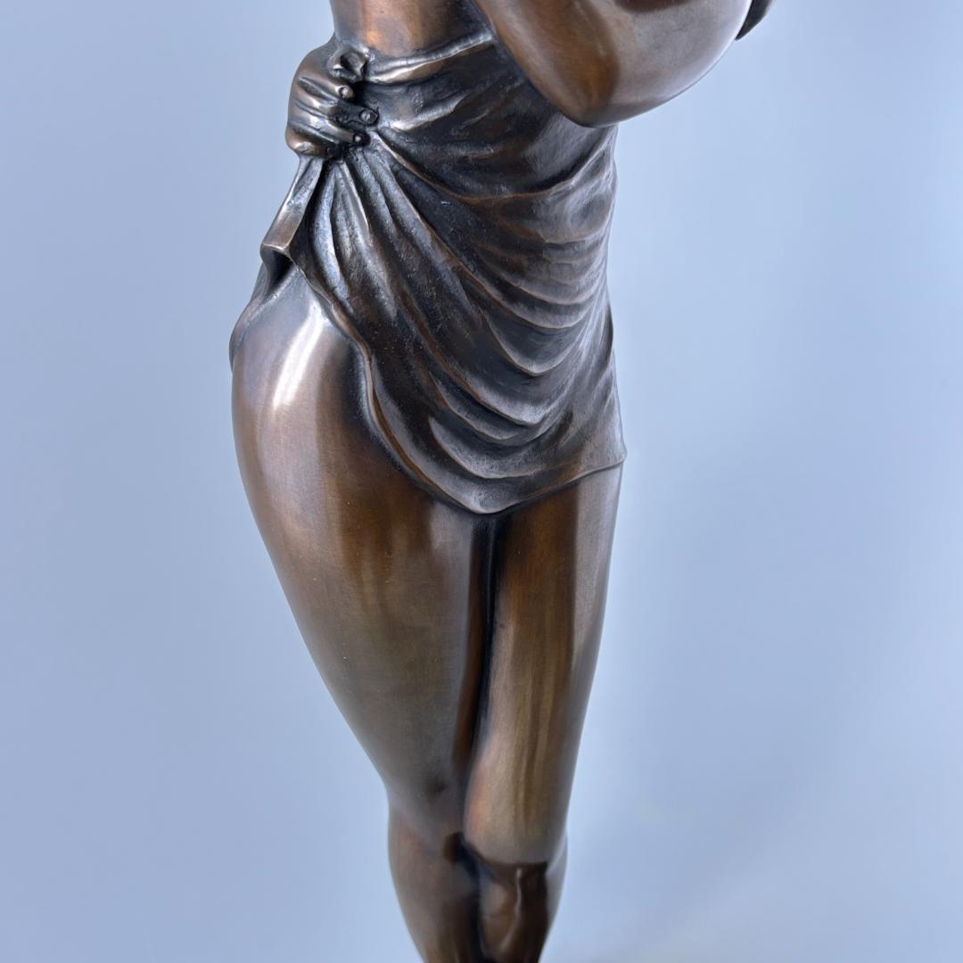 竹中正晴 ブロンズ像 はじらい 女性像 裸婦 高岡銅器 高さ62㎝