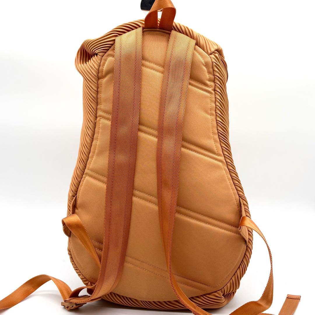 未使用級✨プリーツプリーズ イッセイミヤケ リュック オレンジ ブラウン