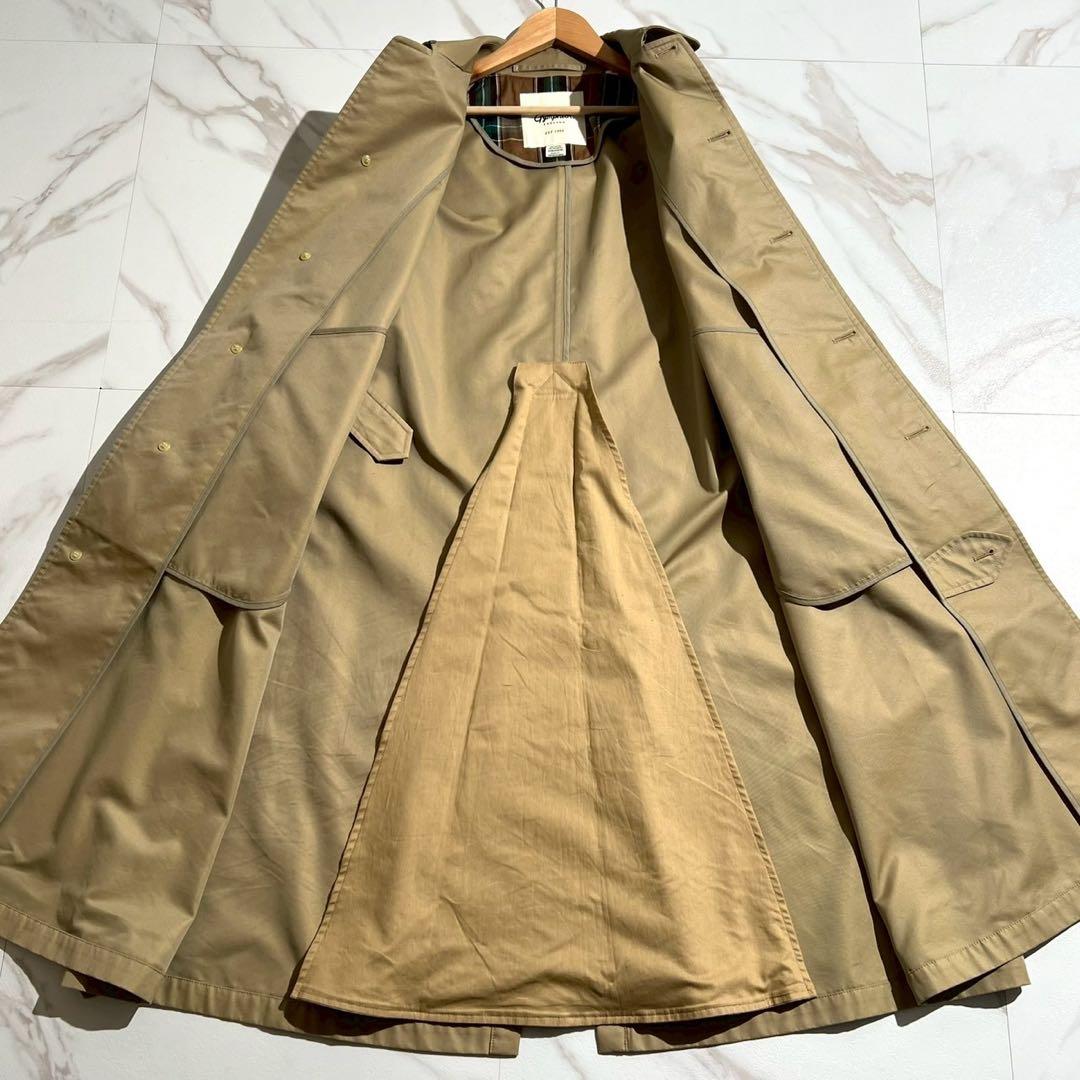 美品✨23AW ジムフレックス ベルテッド バルマカーンコート チェック L