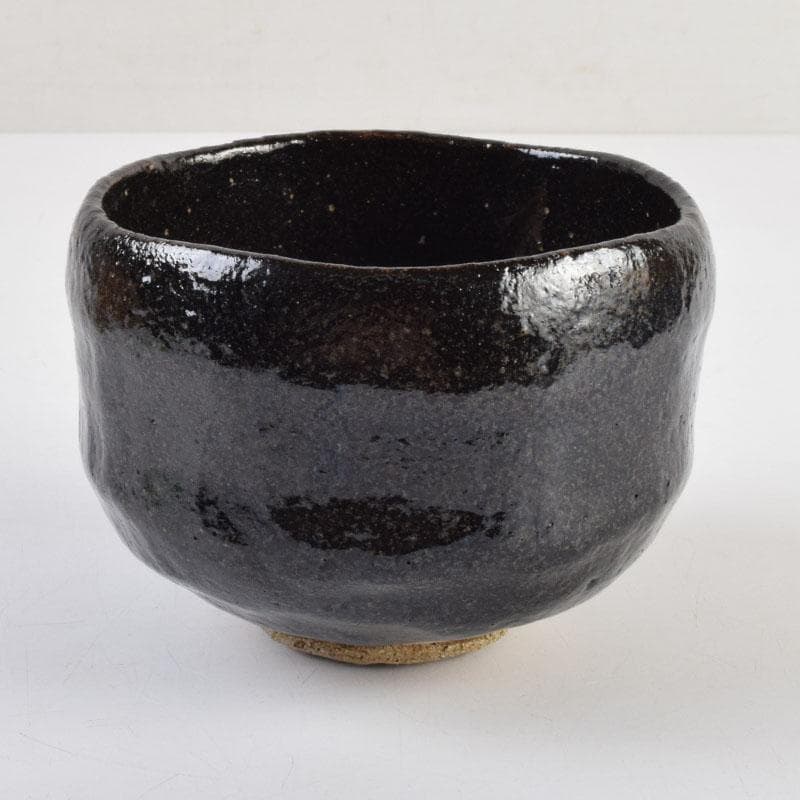 茶道具　楽吉左衛門　黒楽茶碗　時代箱付　V　9146