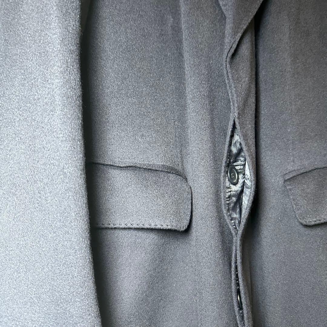 美品　コロンボ社製カシミヤ100%　ステンカラーコート ドイツ　上質　濃紺