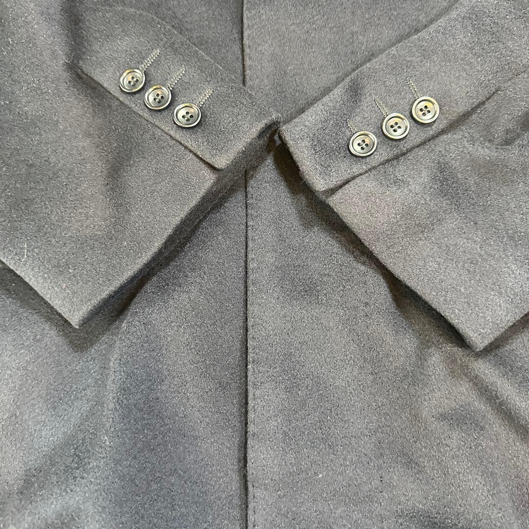 美品　コロンボ社製カシミヤ100%　ステンカラーコート ドイツ　上質　濃紺