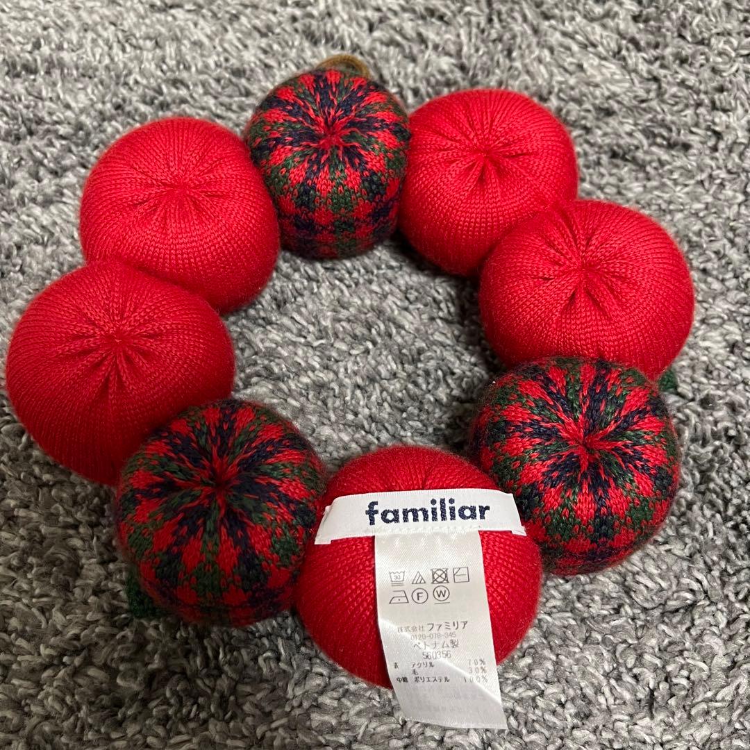 familiar クリスマスリース　りんご