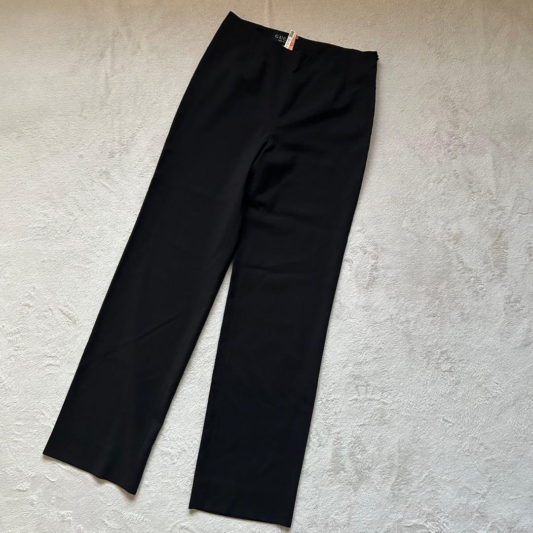 美品　グッチ　スーツセット　パンツ　黒　上40(L) 下38(M)