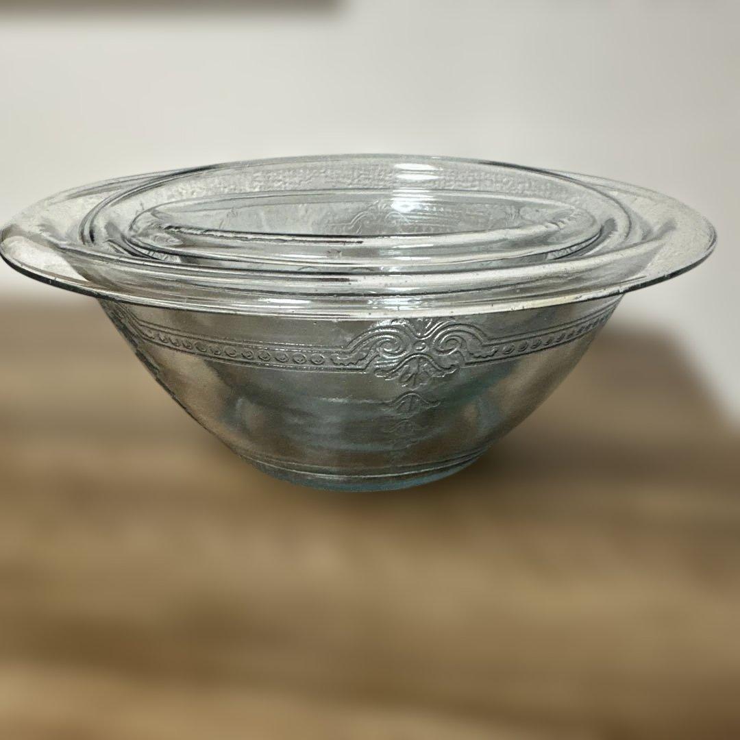 Fire-King フィルビーガラスボウル3点セット