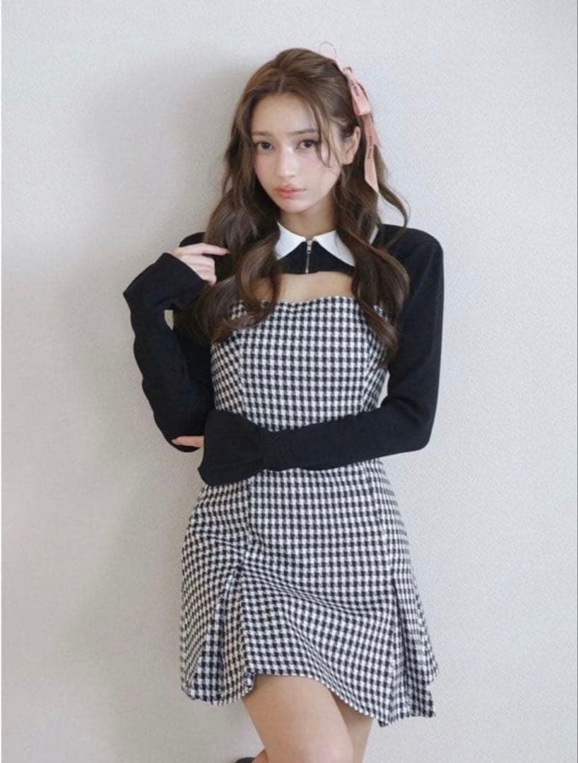 Randy チェック柄 ワンピース