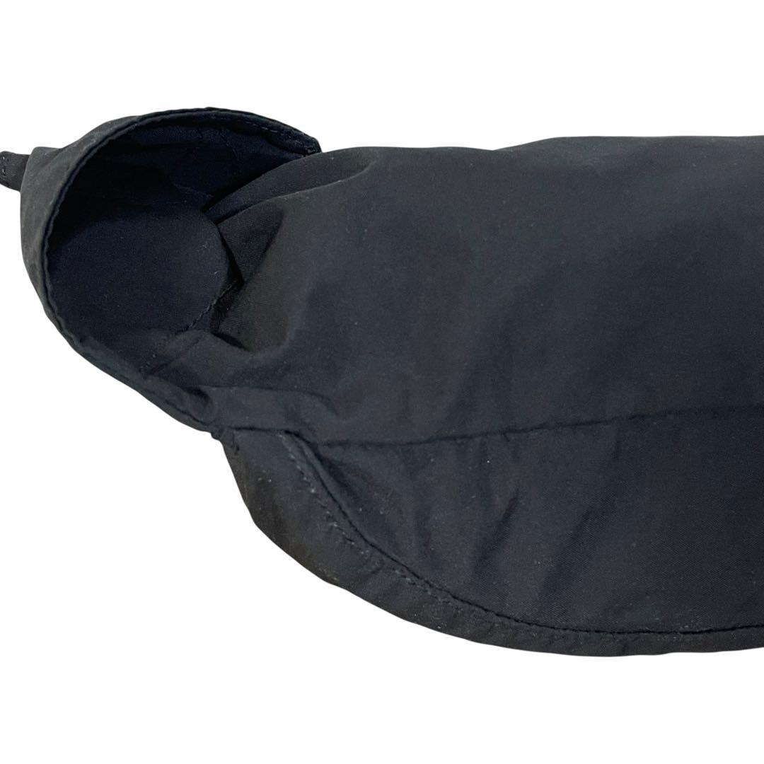 プラダスポーツ　ウエストポーチ　4VA107 ナイロン　黒　ロゴプレート