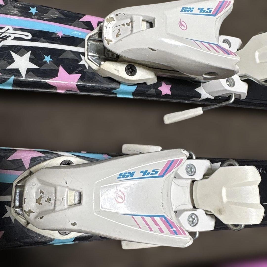 スキーセット ピンク ブラック130センチ　ブーツ24センチ