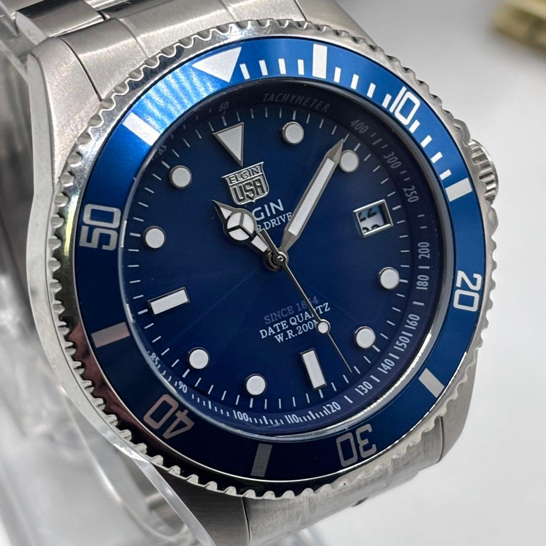 ELGIN ECO SOLAR DRIVE ソーラー腕時計 FK-1426-FL
