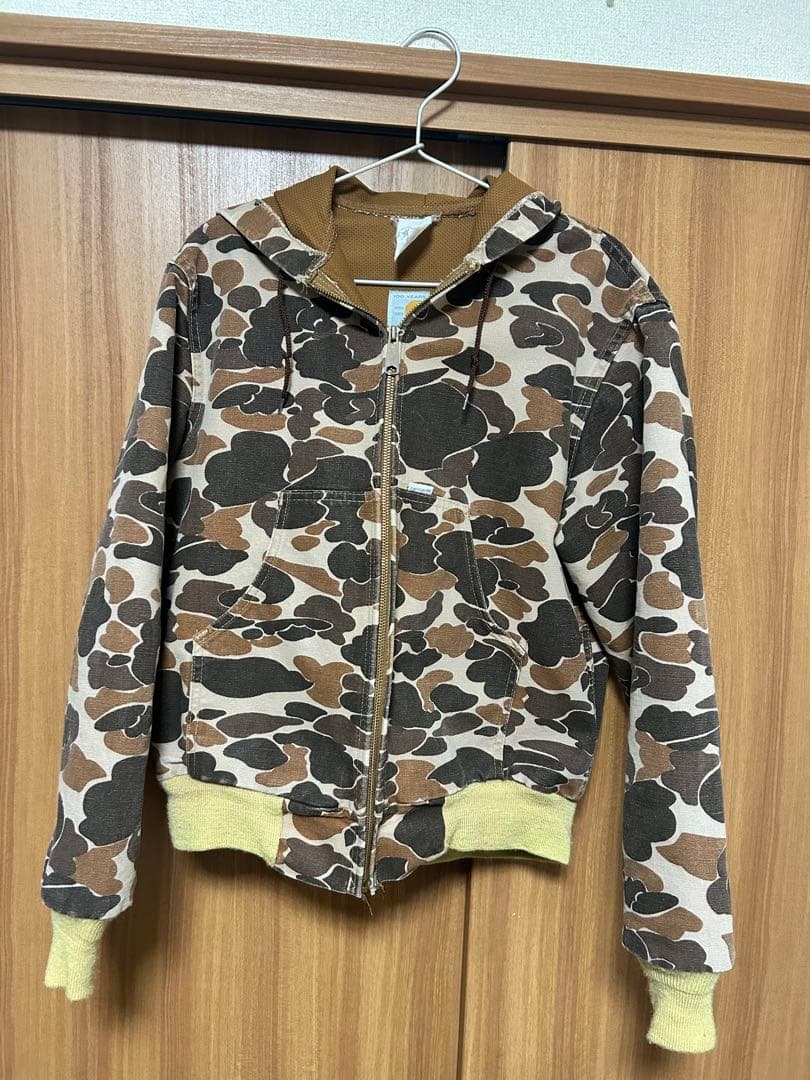 80'sCarhartt 希少　星タグ　短丈迷彩ジャケット