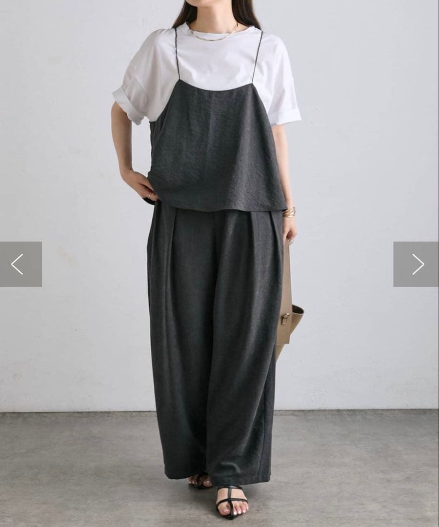 ピュアルセシン　pual ce cin パウダーツイルビスチェ+パンツセット