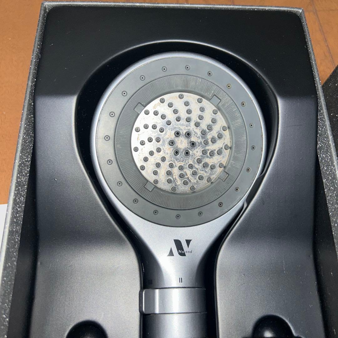 Noend シャワーヘッド シルバー メタリック仕上げ