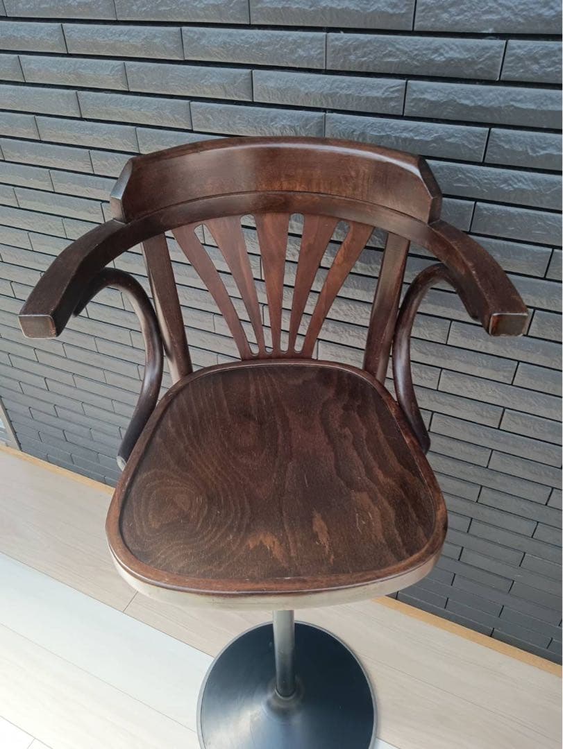 送料込み　アンティーク　ベントウッドチェア　カウンターチェア