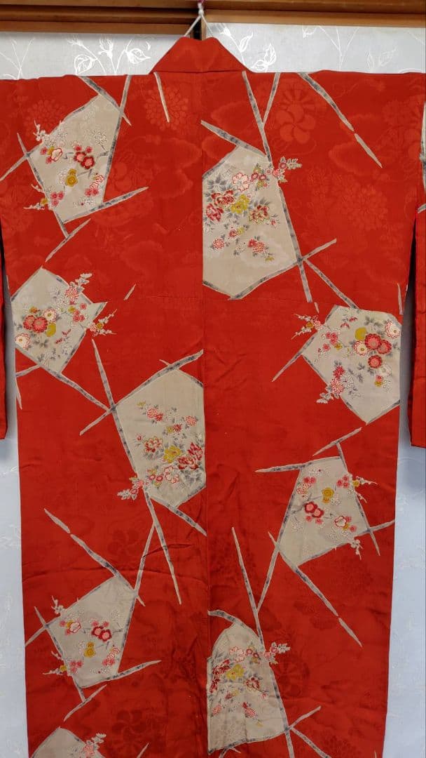 RK331アンティーク子供着物ジュニアサイズ着丈144センチ裄丈63正絹美品