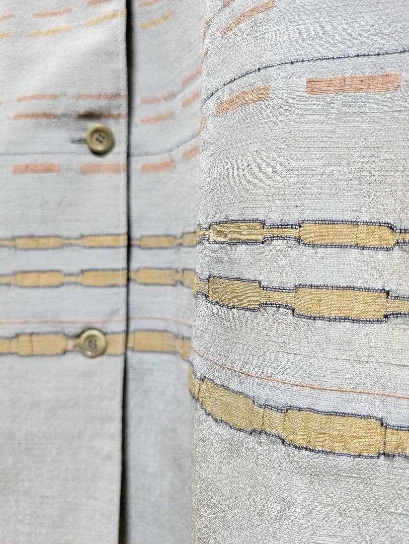 春コート 裏地付き 着物リメイク