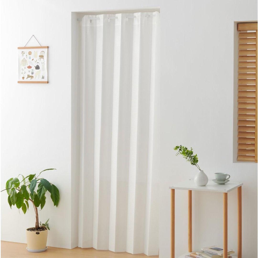 ホワイトストライプカーテン