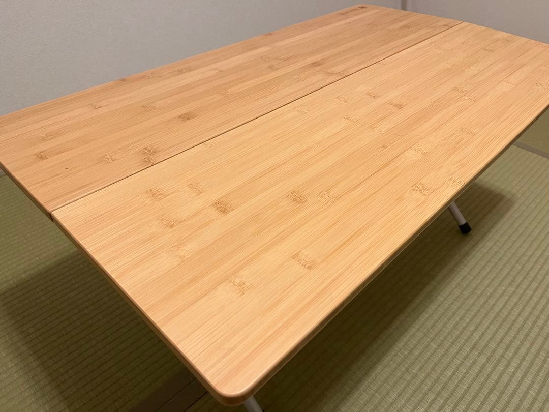 peak ワンアクションローテーブル 竹製