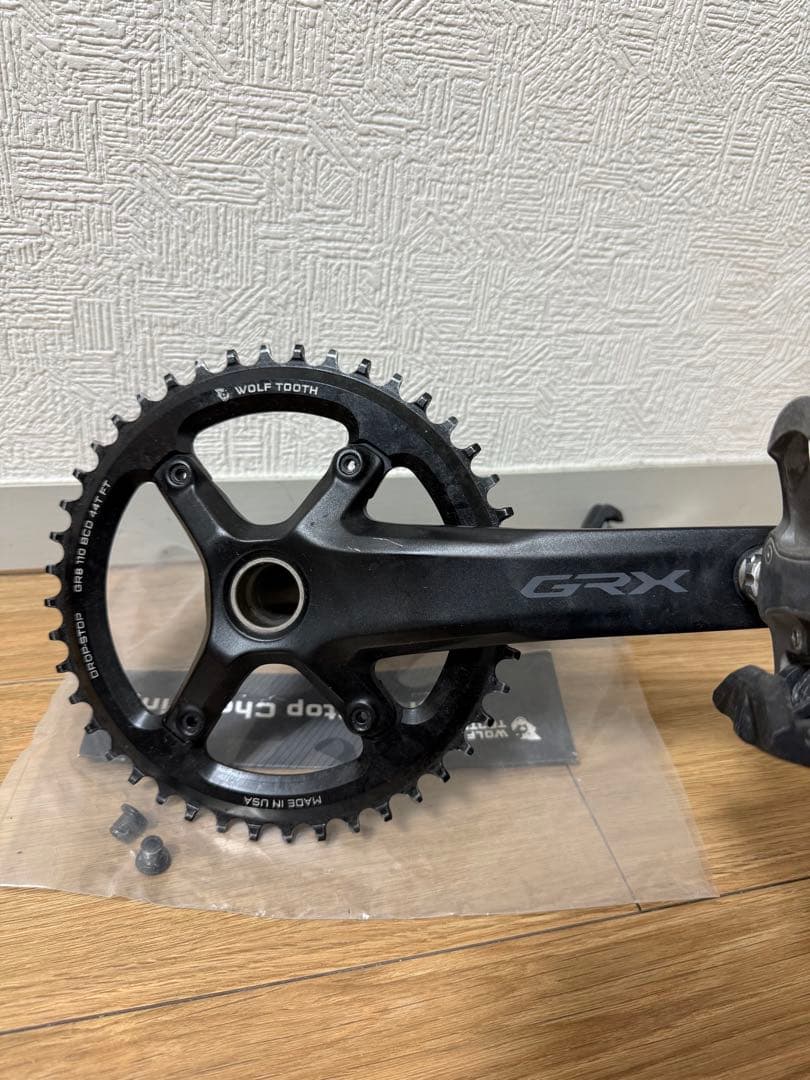 シマノGRX FC-RX600 165mm WOLF TOOTH チェーンリング