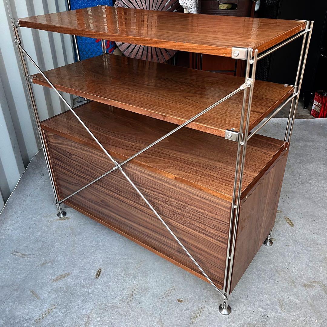 取付無料！無印良品 ステンレスユニットシェルフ ウォールナット棚 組立完成品✨