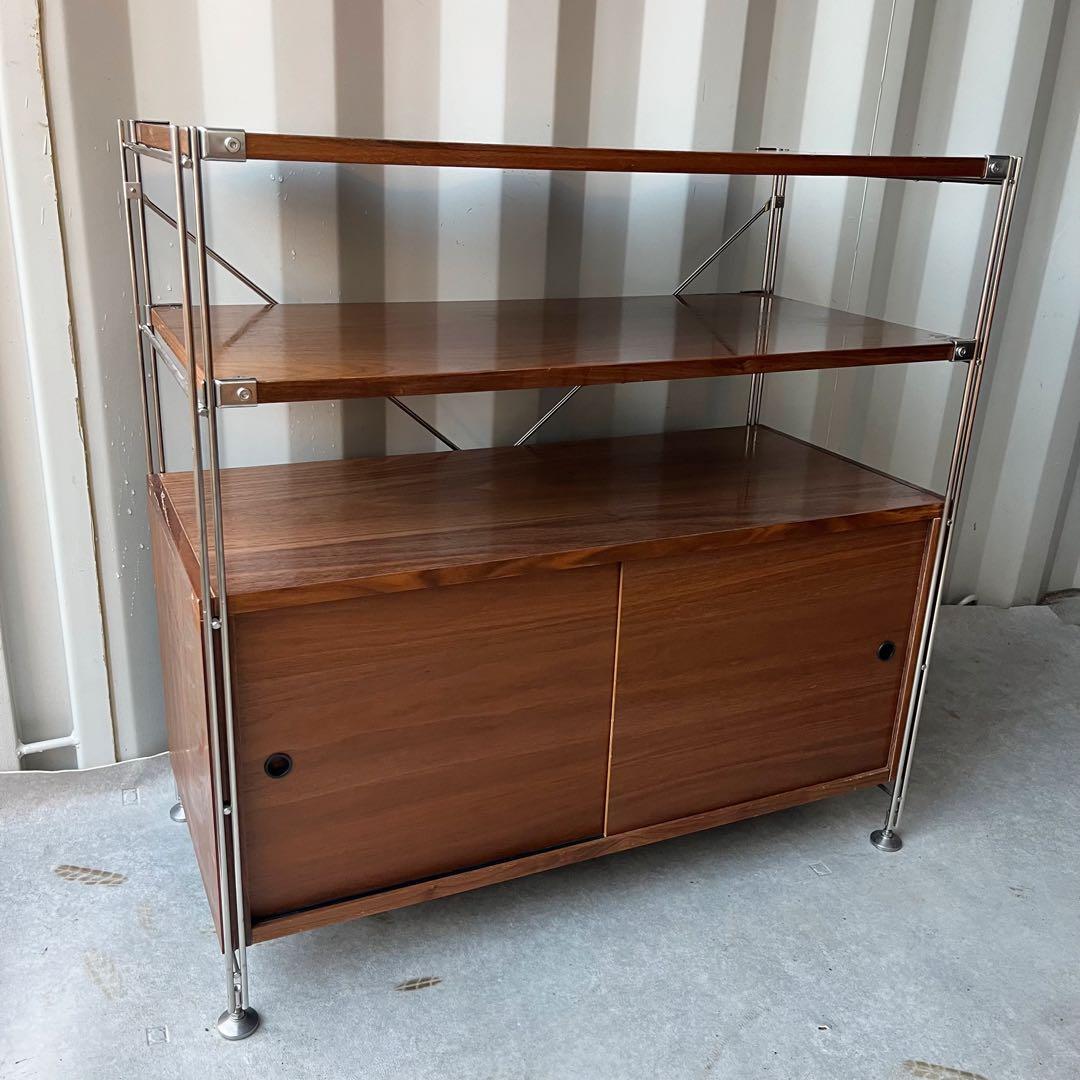 取付無料！無印良品 ステンレスユニットシェルフ ウォールナット棚 組立完成品✨