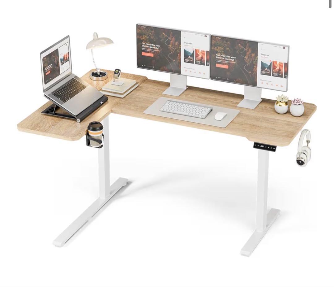 Acrolix電動 l字昇降式デス ク ゲーミングデスク 幅150cm