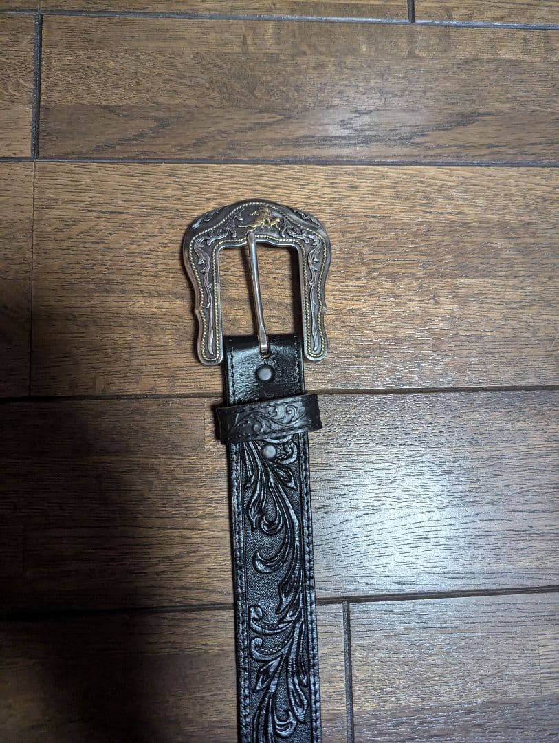 美品 アメ横 ブラック tony lama カウボーイベルト