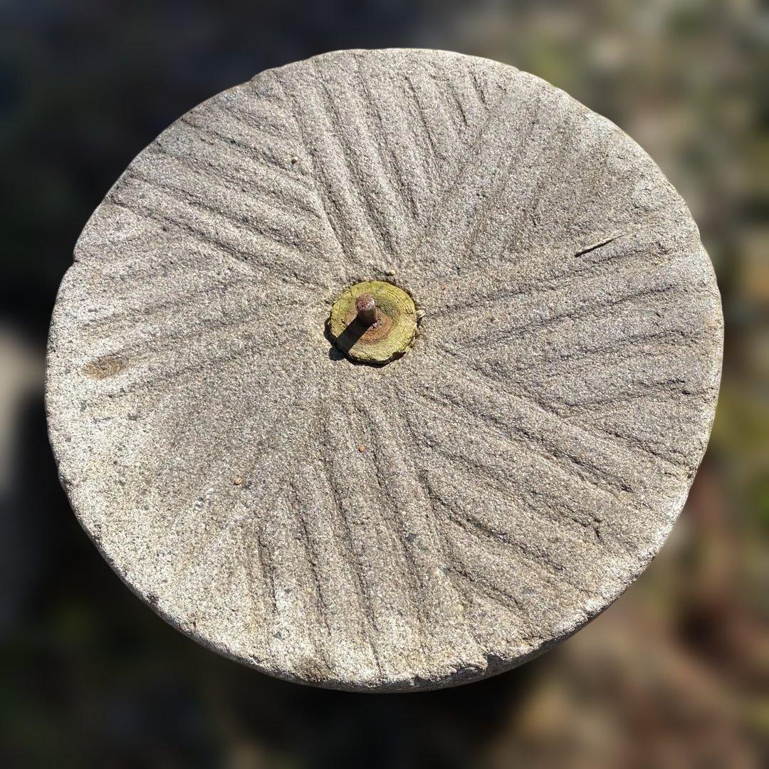 天然石製 石臼　直径約20cm 骨董　古民具