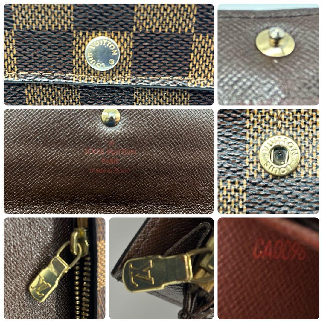 ルイヴィトン ダミエ ポルトフォイユサラ 財布 レディース　カード入れ10枚