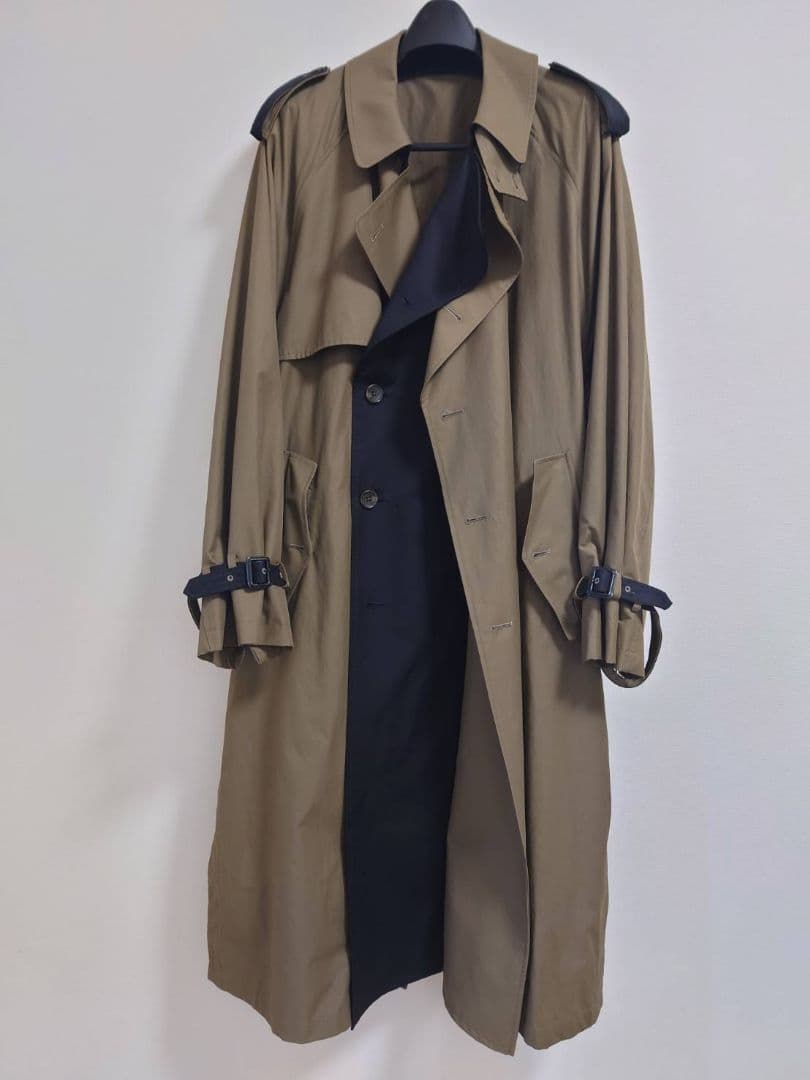 ジャケット・アウター stein OVERSIZED CONTRAST TRENCH COAT