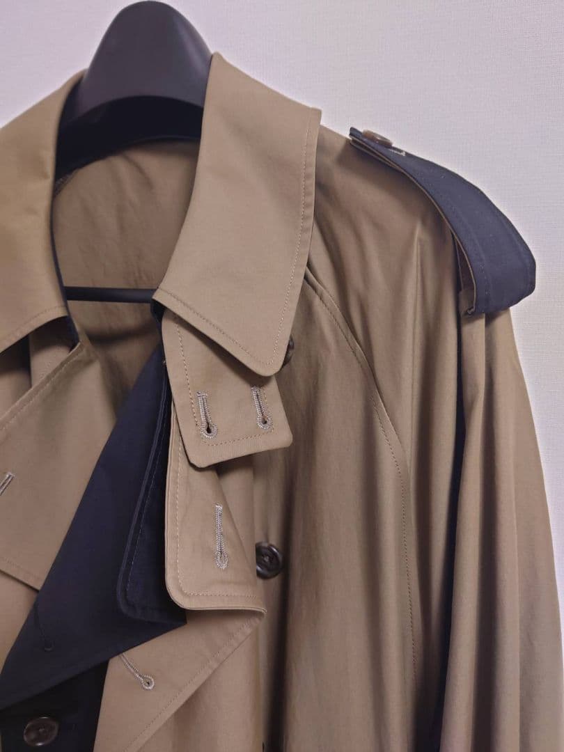 ジャケット・アウター stein OVERSIZED CONTRAST TRENCH COAT