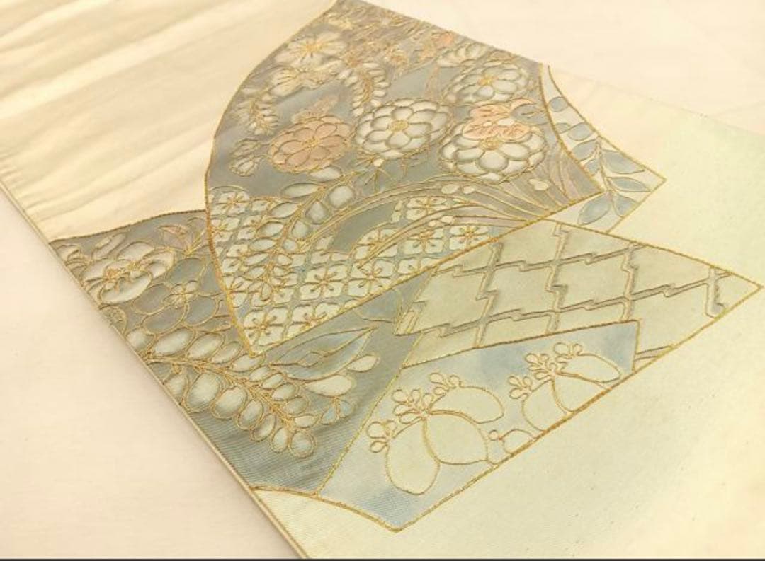 振袖 フルセット6点サイズM〜Ｌ熨斗吉祥花鳥蝶文　正絹売り切り終了