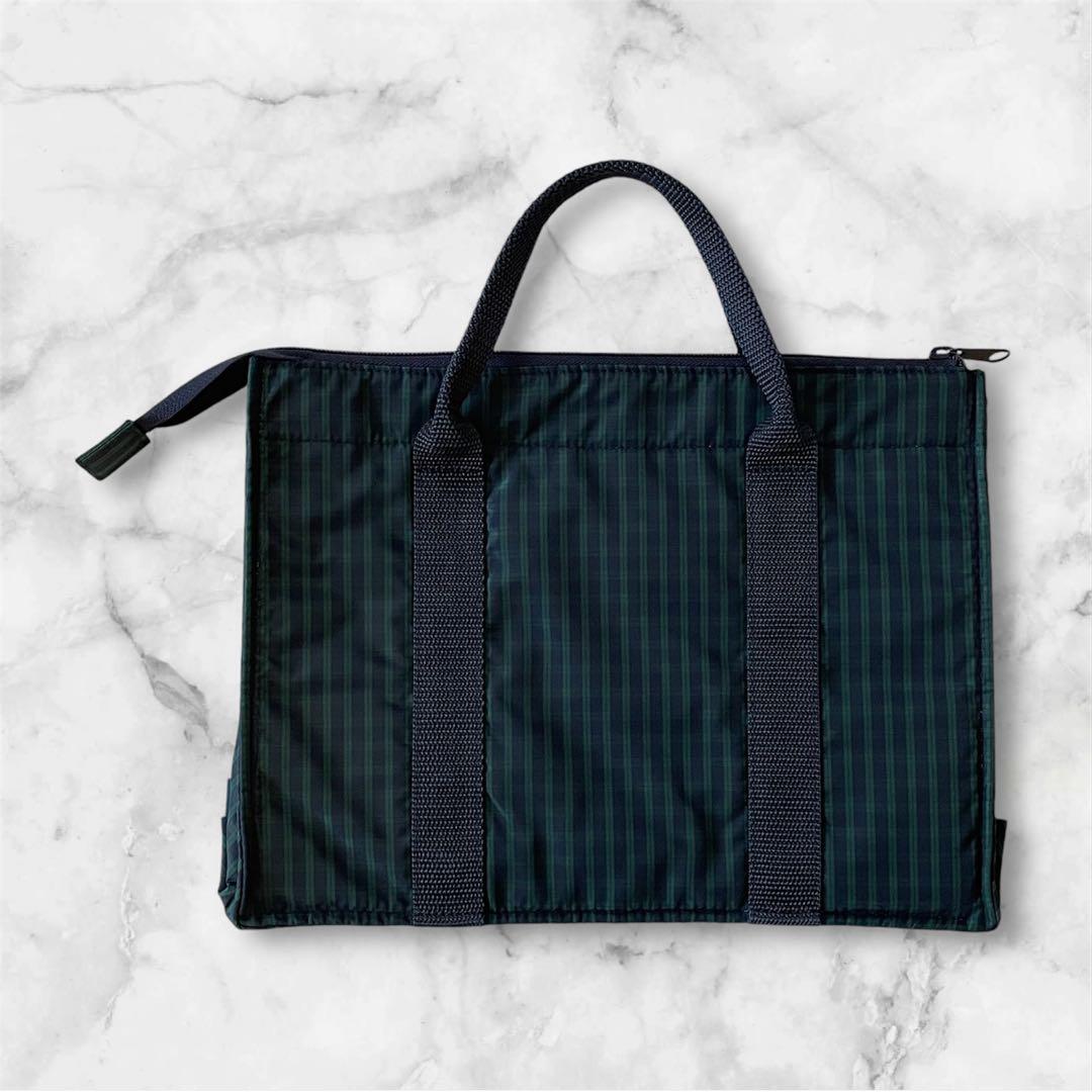 【新品未使用】ファミリア familiar レッスンバッグ ブラックウォッチ