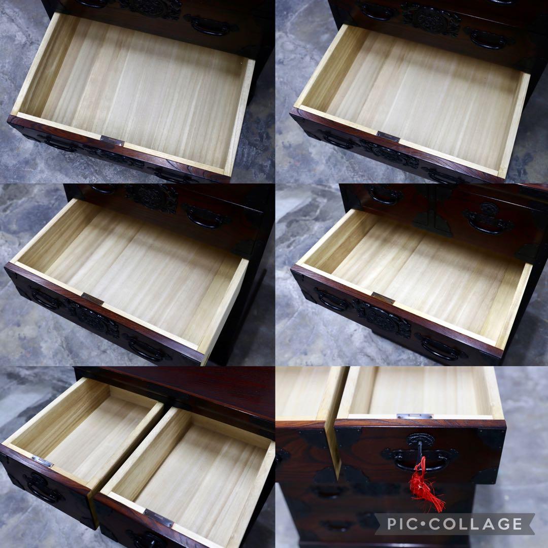 GMIK523○筑後民芸家具 サイドチェスト 整理箪笥 和家具 レトロ アンテ