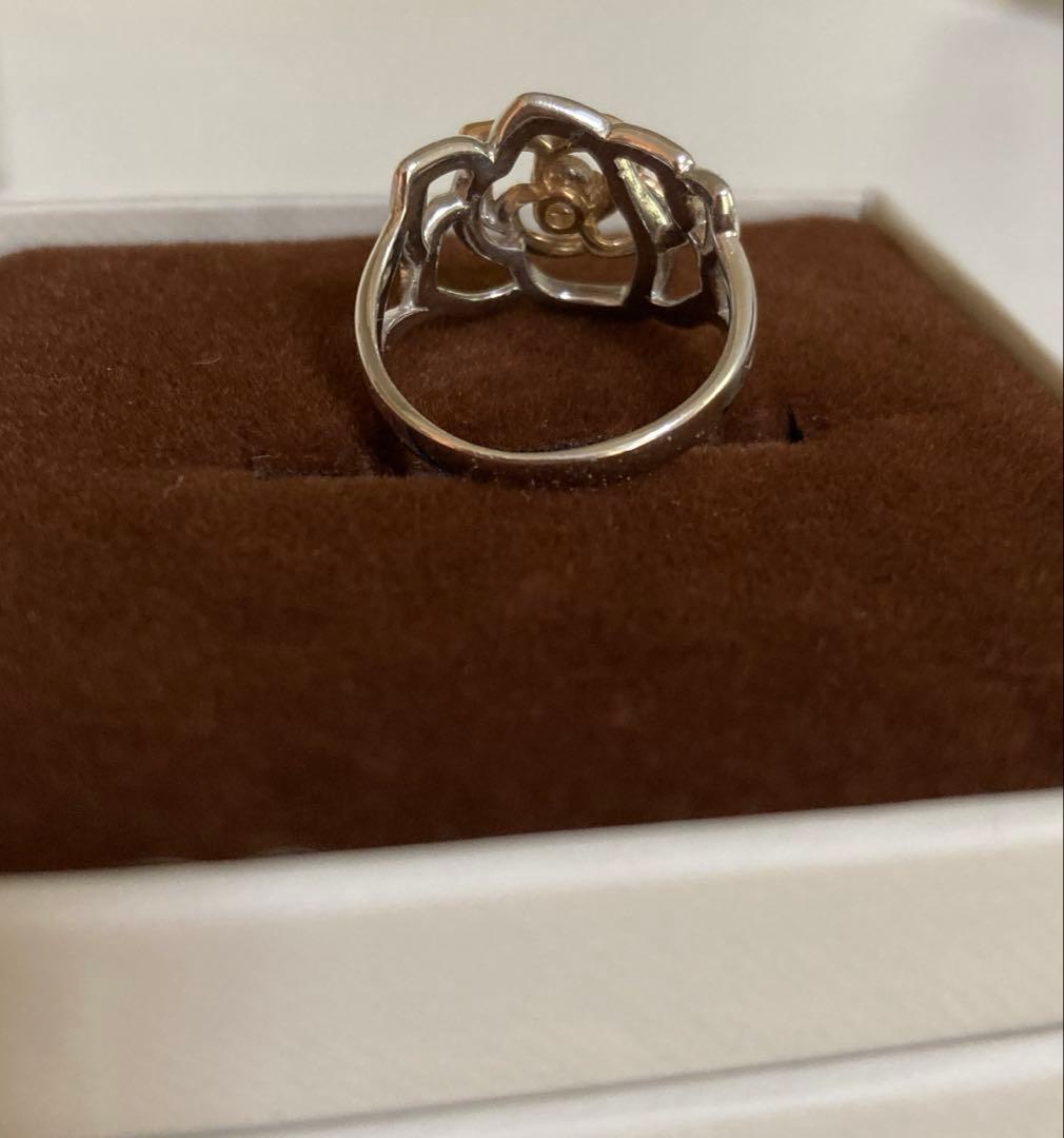 k18 ローズデザインリング