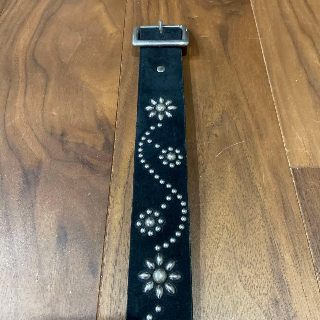 希少美品HTC フラワーシルバースタッズ スタンダードカリフォルニア スエード