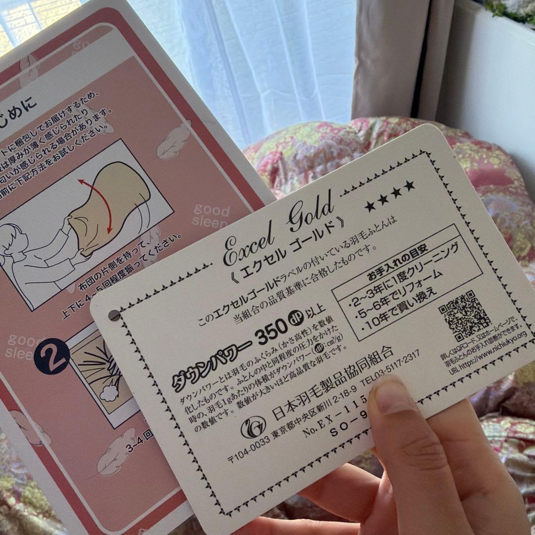 エクセルゴールド ダウン掛け布団 セミダブル