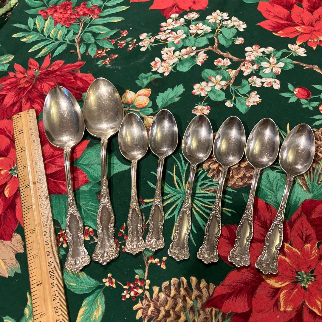 銀メッキスプーンセット 8本-おまけ付き