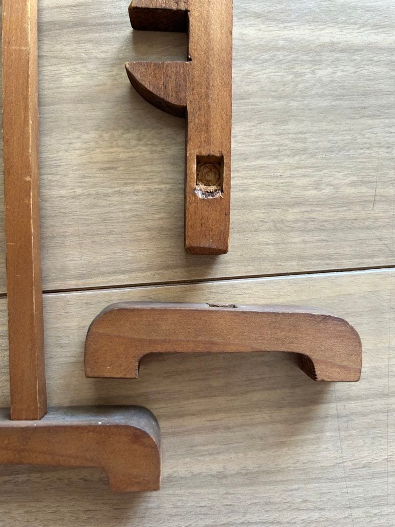 昭和レトロ 黒竹 矢筈 掛け軸　やはず