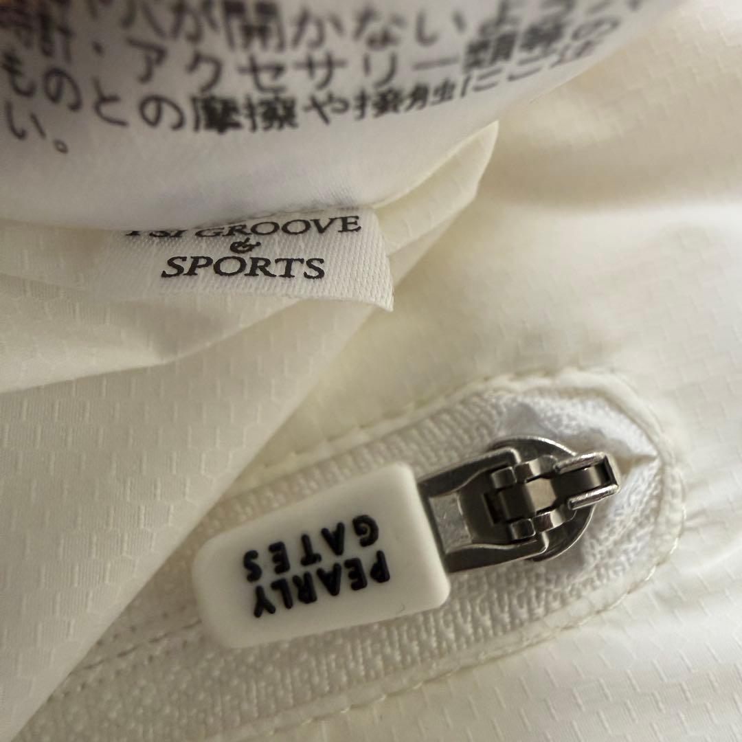 パーリーゲイツ　ダウン　ジャケット　ブルゾン　L〜XL相当 白　ドローコード付き