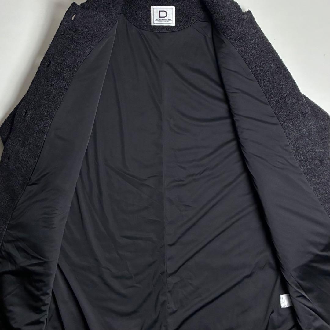 【美品】D/クラスカ/エアブラシュジャージーコート/マオカラーロングコート/38