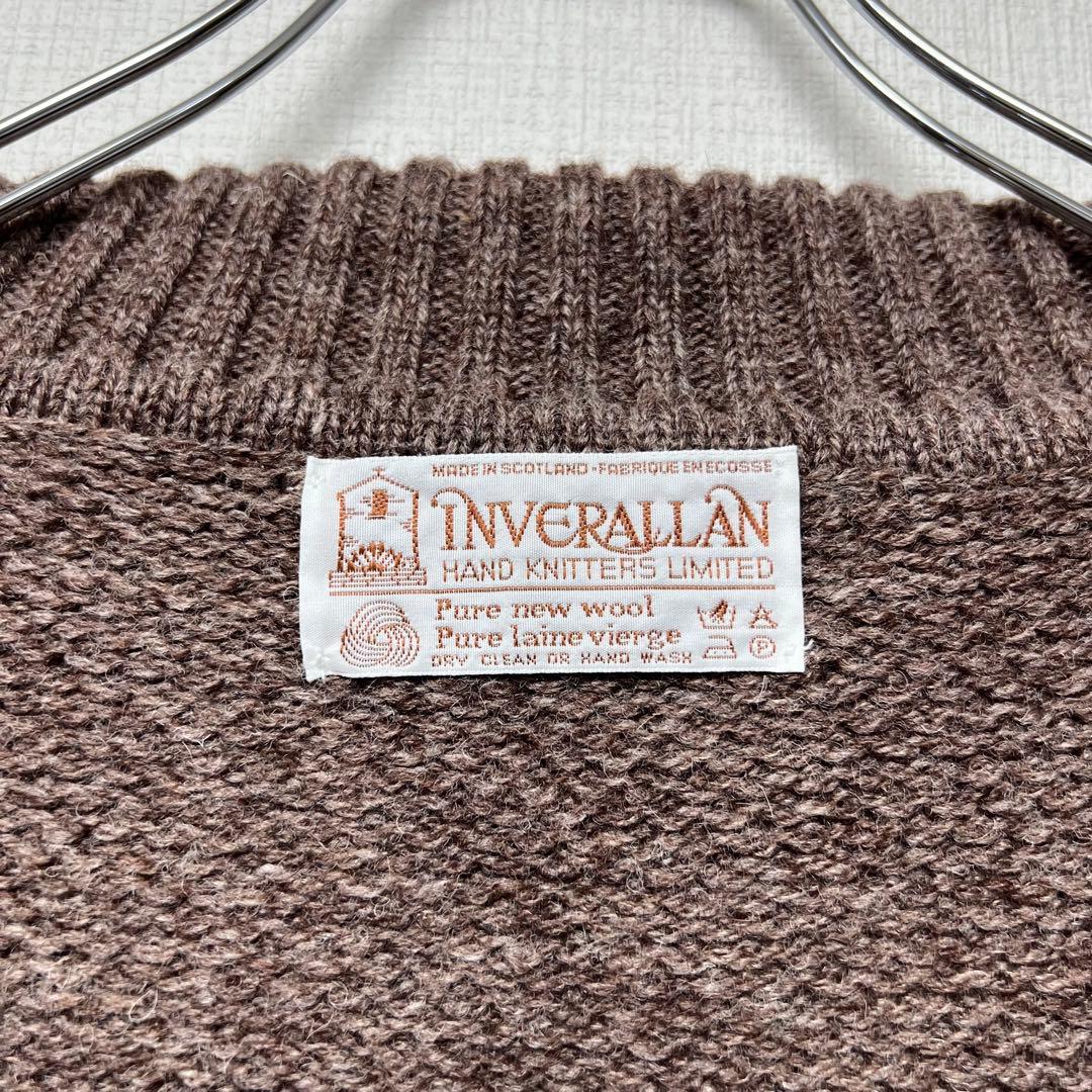 inverallan インバーアラン チロリアンニットカーディガン ウール 42