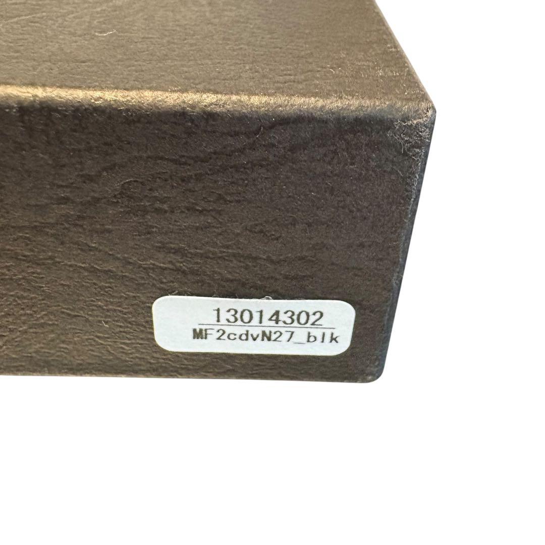 未使用級 エムピウ ミッレフォッリエ CORDOVAN27 三つ折り財布 黒色