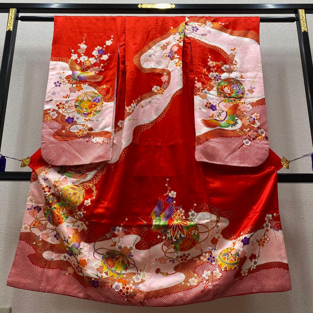 501agu35着物と帯◎七五三 7歳 女児 着物のみ◎美品