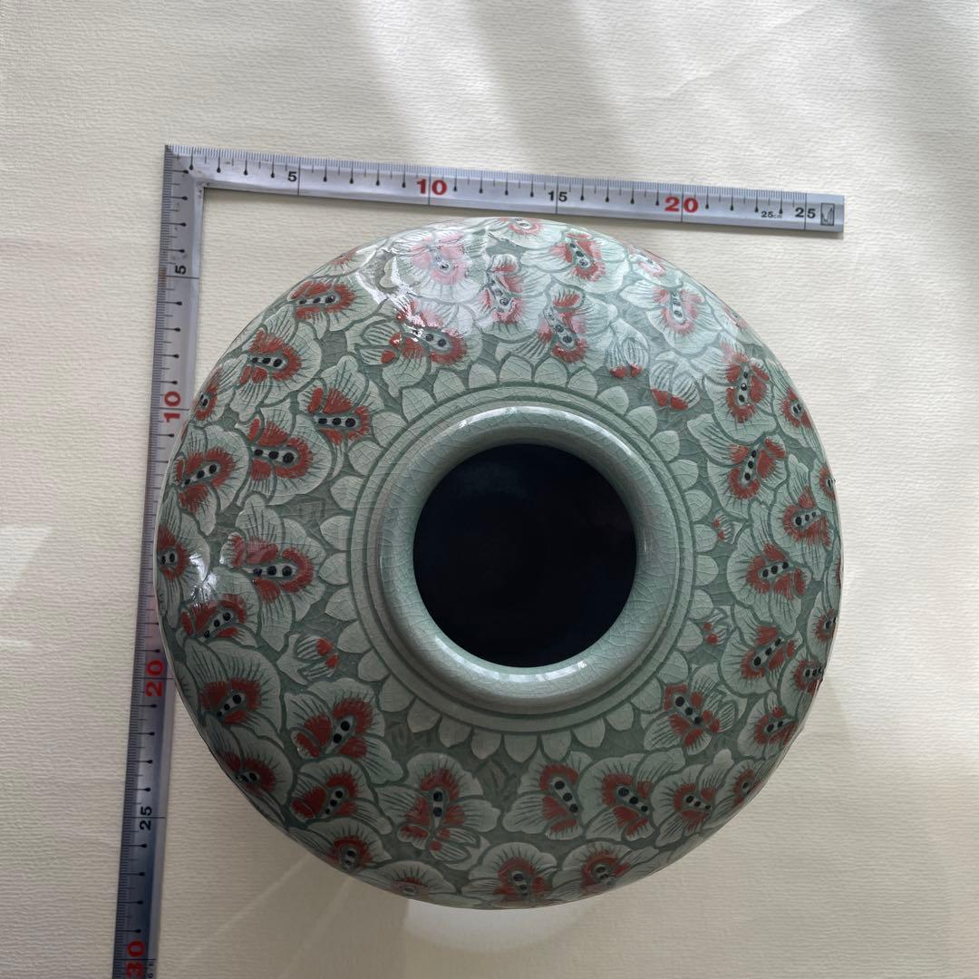 青磁　一峰　花瓶